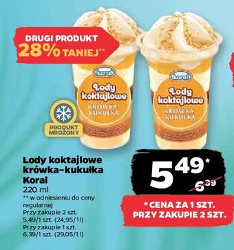 Netto Lody krówka-kukułka koral koktajlowe oferta