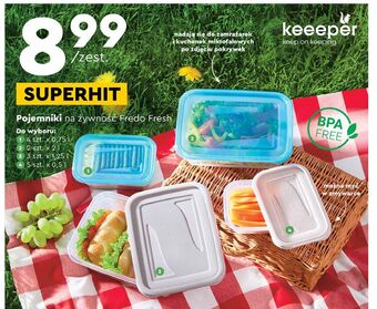 Biedronka Pojemniki fredo fresh 1.25 l keeeper oferta