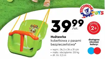 Biedronka Huśtawka kubełkowa technok oferta