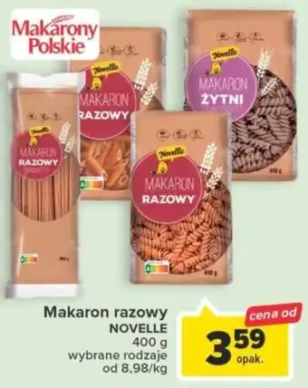 Carrefour Makaron razowy NOVELLE 400g oferta