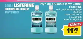 Carrefour Płyn do płukania jamy ustnej LISTERINE 0,5l oferta