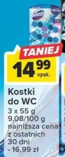 Carrefour Kostki do WC 3 x 55 g oferta