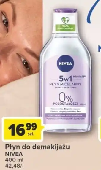 Carrefour Płyn do demakijażu NIVEA 400ml oferta