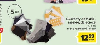 Carrefour Skarpety damskie, męskie, dziecięce 5-pak oferta