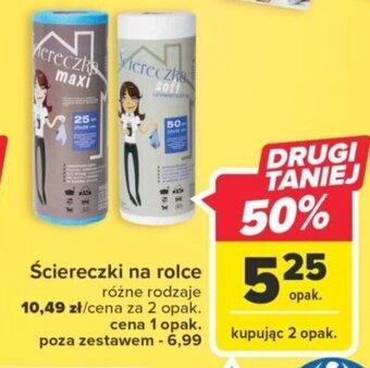 Carrefour Ściereczki na rolce oferta
