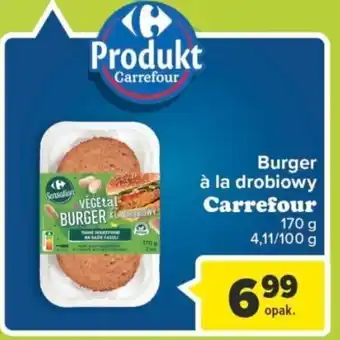Carrefour Carrefour Burger à la drobiowy 170 g oferta
