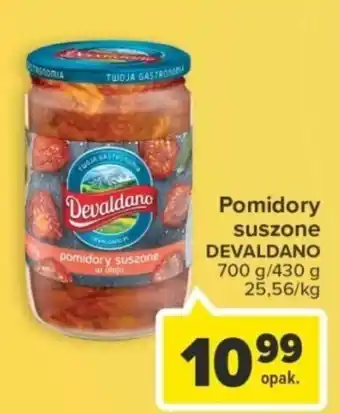 Carrefour DEVALDANO Pomidory suszone 700g oferta