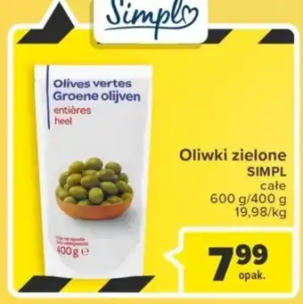Carrefour Simpl Oliwki zielone 600g oferta