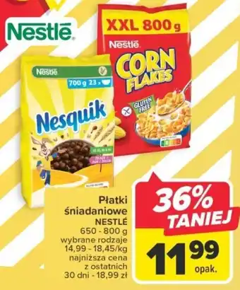 Carrefour Nestle Płatki śniadaniowe 650-800 g oferta