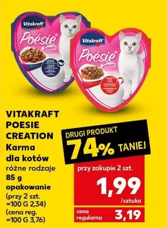 Kaufland VITAKRAFT POESIE CREATION Karma dla kotów 85 g oferta