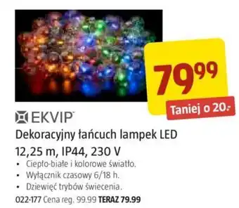 Jula XEKVIP Dekoracyjny łańcuch lampek LED oferta