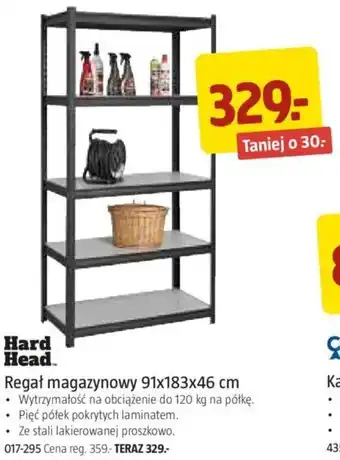 Jula Hard Head Regał magazynowy 91x183x46 cm oferta