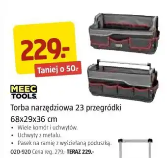 Jula MEEC TOOLS Torba narzędziowa 23 przegródki oferta