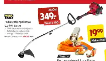 Jula MEEC TOOLS Podkaszarka spalinowa 0,9 kW, 38 cm oferta