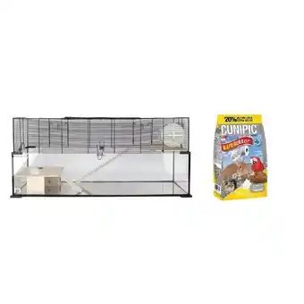 AquaelZOO Comfy klatka vetro plus nature 100 x 40 x 44 cm + cunipic naturlitter gratis oferta