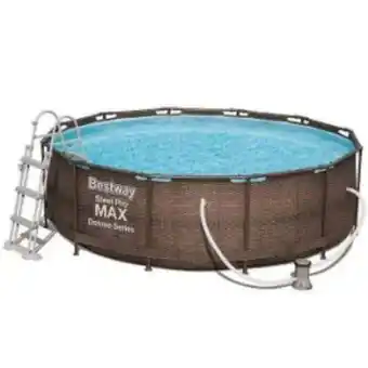Abra Basen stelażowy z pompą 3,66x1m rattan 56709 oferta