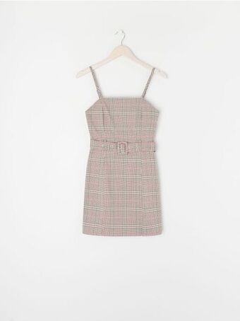 Sinsay Sukienka mini w kratę oferta