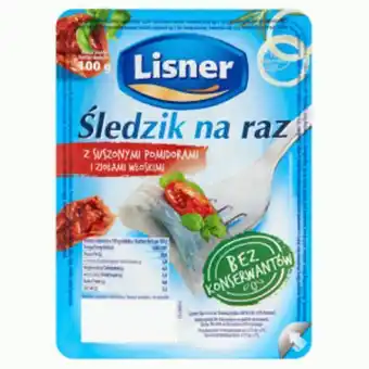 Pelcowizna Lisner śledzik na raz 100g z suszonymi pomidorami i ziołami oferta