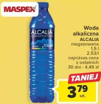 Carrefour Woda alkaliczna ALCALIA 1,5l oferta