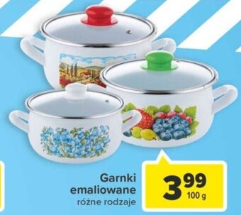 Carrefour Garnki emaliowane 100g oferta