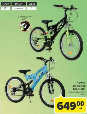 Carrefour Rower dziecięcy MTB 20" oferta