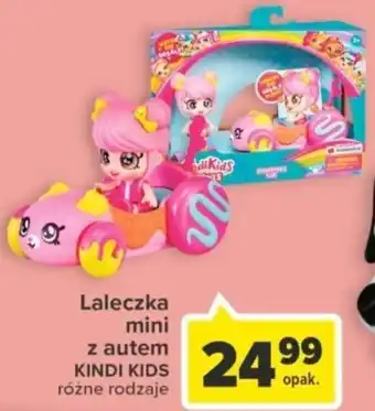 Carrefour Laleczka mini z autem KINDI KIDS oferta