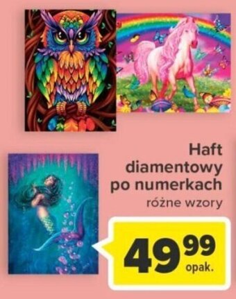 Haft diamentowy po numerkach