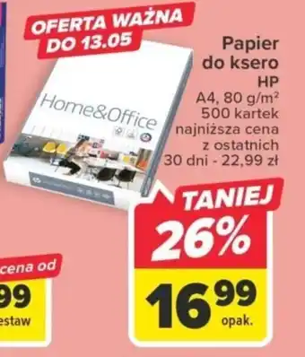 Carrefour Papier do ksero HP A4, 80 g/m² 500 kartek oferta