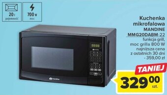 Carrefour Kuchenka mikrofalowa MANDINE MMG20DABM-22 oferta