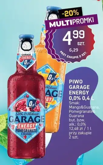 Duży Ben GARAGE Piwo ENERGY 0,0% 0,4l oferta