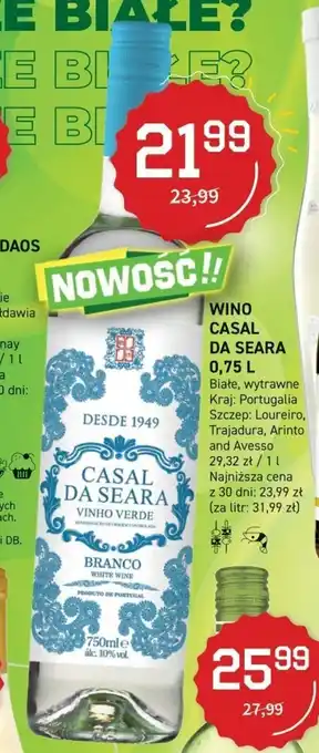 Duży Ben Casal DA SEARA Wino 0,75 L oferta