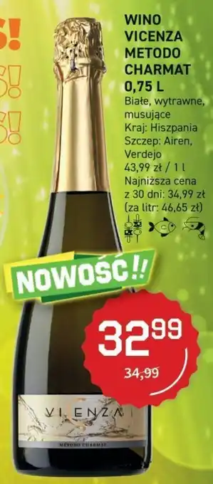 Duży Ben VICENZA METODO CHARMAT Wino 0,75 L oferta