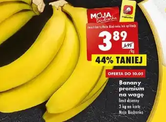 Biedronka Banany premium na wagę oferta