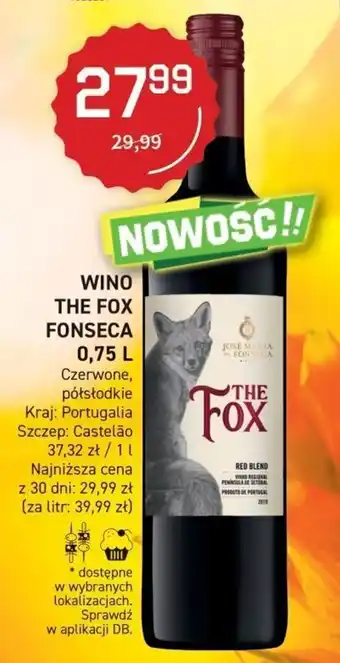 Duży Ben THE FOX FONSECA Wino 0,75l oferta