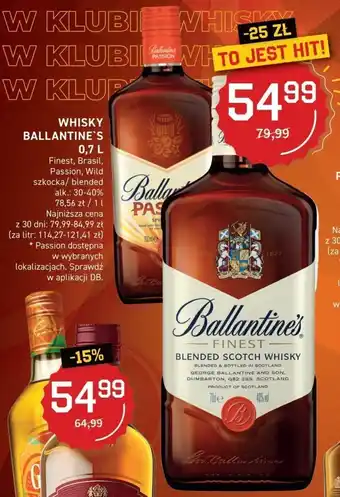 BALLANTINE'S WHISKY 0,7l
