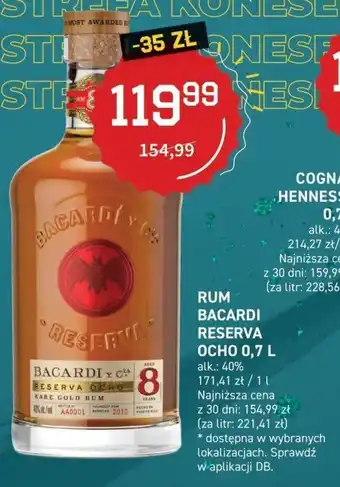 BACARDI RUM RESERVA OCHO 0,7l