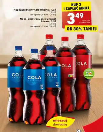 Biedronka Napój gazowany Cola Original Intense, 1,51 (2,33 zł/1) oferta