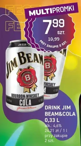 Duży Ben JIM BEAM&COLA Drink 0,33 L oferta