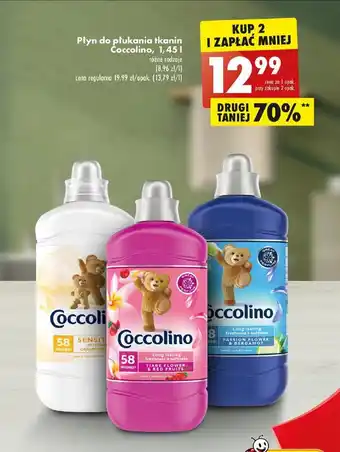 Biedronka Płyn do płukania tkanin Coccolino, 1,45 l, różne rodzaje oferta