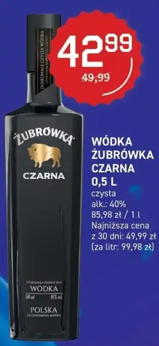 Duży Ben ŻUBRÓWKA CZARNA WÓDKA 0,5l oferta