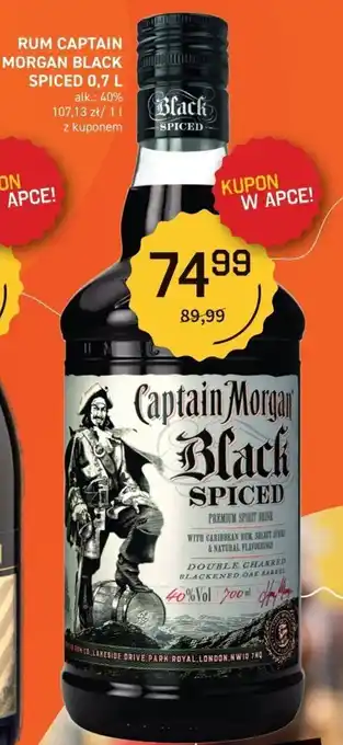 Duży Ben CAPTAIN MORGAN RUM BLACK SPICED 0,7 L oferta