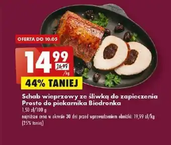 Biedronka Schab wieprzowy ze śliwką do zapieczenia Prosto do piekarnika Biedronka oferta