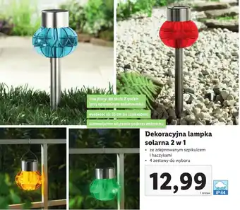 Lidl Livarno Dekoracyjna lampka solarna 2 w 1 oferta