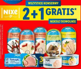 Lidl Nixe WSZYSTKIE KONSERWY oferta