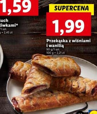 Lidl Przekąska z wiśniami i wanilią 90 g oferta