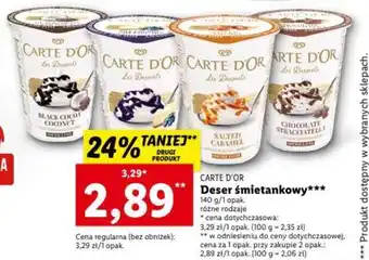 CARTE D'OR Deser śmietankowy 140 g
