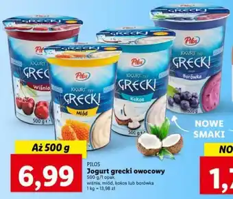 Lidl PILOS Jogurt grecki owocowy 500 g oferta