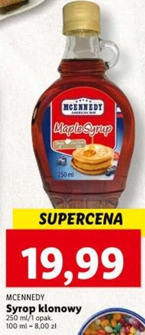 Lidl MCENNEDY Syrop klonowy 250 ml oferta