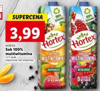 Lidl HORTEX Sok 100% multiwitamina 1l oferta