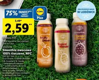 Lidl SOLEVITA Smoothie owocowe 100% tłoczone, NFC 250 ml/ oferta